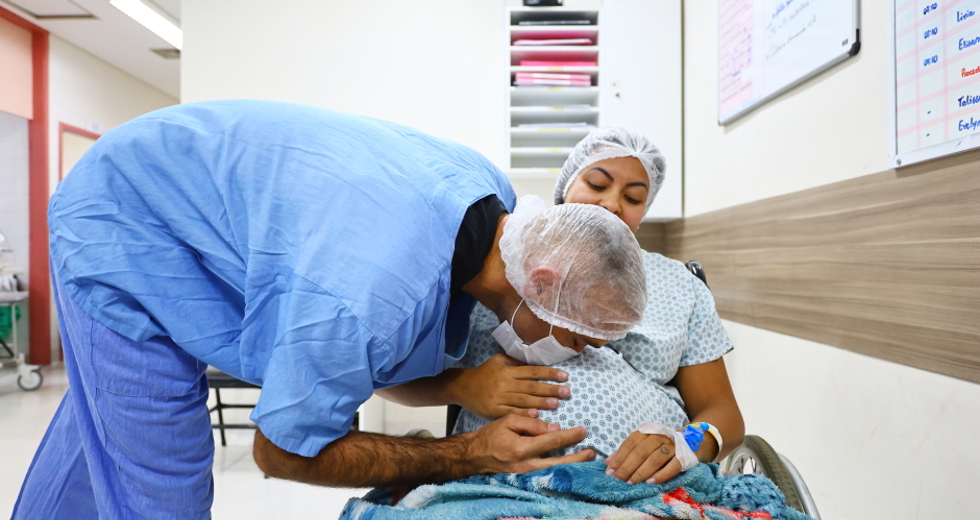 Parto de gestante com gravidez de risco no HM