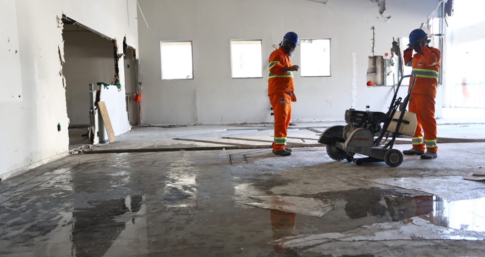 Obras do Novo AME. Foto: Claudio Vieira/PMSJC 18-09-2025