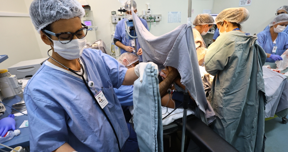 Parto de gestante com gravidez de risco no HM