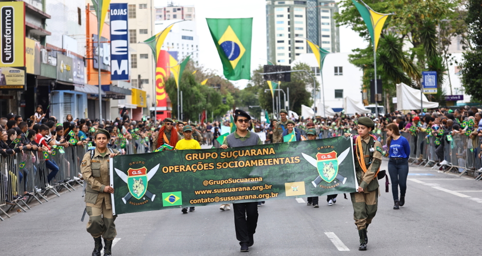 7 de Setembro Dia da Independência - Desfile cívico-militar na Rua 15 de Novembro. Foto: Claudio Vieira/PMSJC 07-09-2025 