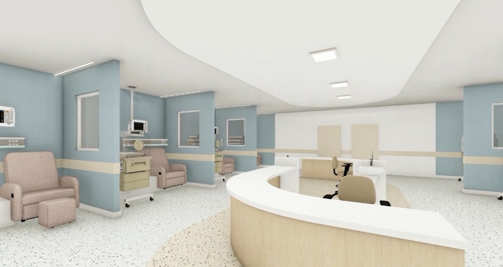 Nova maternidade - Ilustrações em 3D