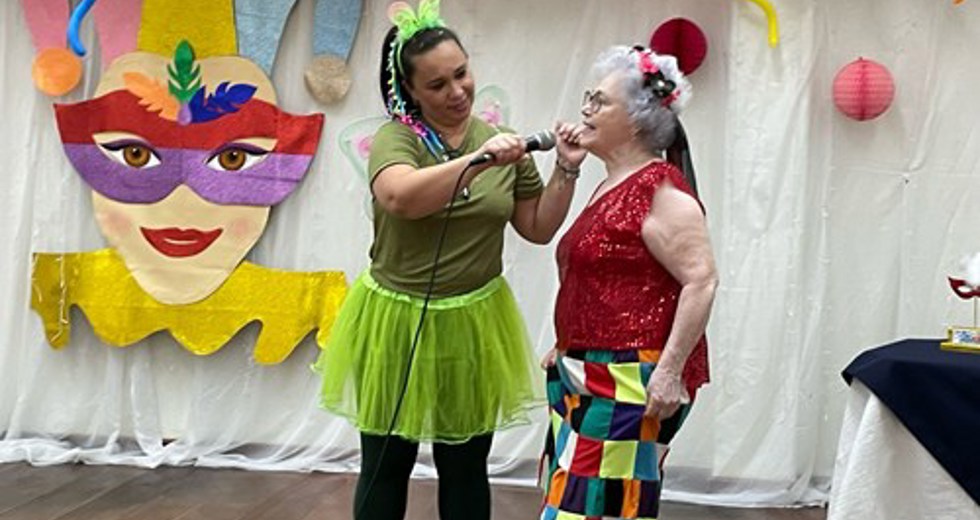 Concurso de fantasias de Carnaval na Casa do Idoso Centro