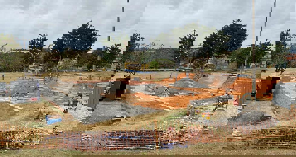 Nova pista de skate, localizada no Poliesportivo do bairro Jardim Cerejeiras