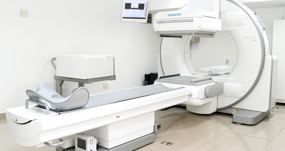 Câmara para exame de cintilografia