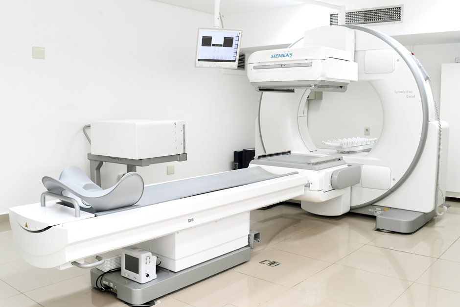 Câmara para exame de cintilografia