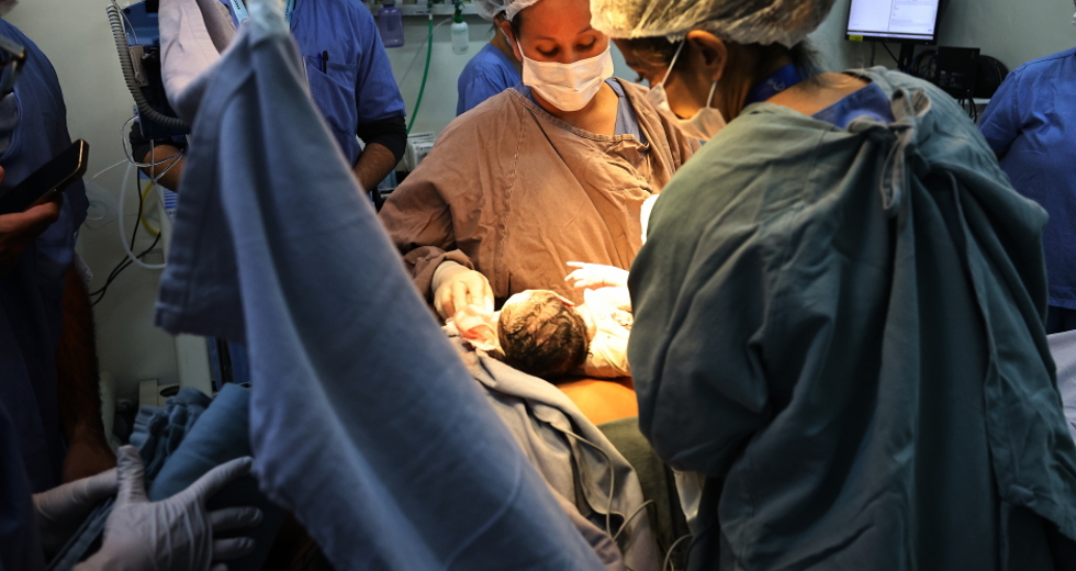 Parto de gestante com gravidez de risco no HM