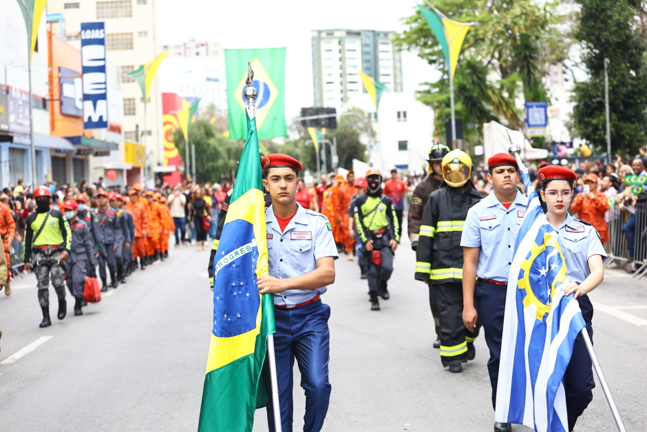 Foto: Claudio Vieira/PMSJC 7 de Setembro Dia da Independência - Desfile cívico-militar na Rua 15 de Novembro. Foto: Claudio Vieira/PMSJC 07-09-2025