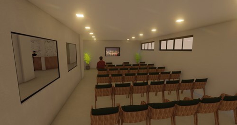 Hospital de Retaguarda - Renderizações em 3D
