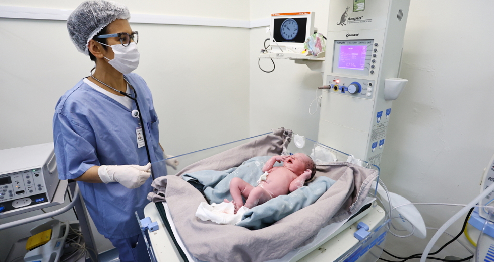 Parto de gestante com gravidez de risco no HM