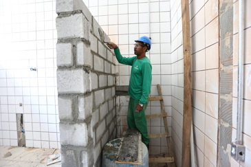 Retomada Obras da Educação na EMEFI Luzia Levina Aparecida Borges no bairro Jardim Cruzeiro do Sul. Foto: Claudio Vieira/PMSJC 10-09-2025 