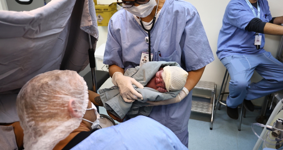 Parto de gestante com gravidez de risco no HM