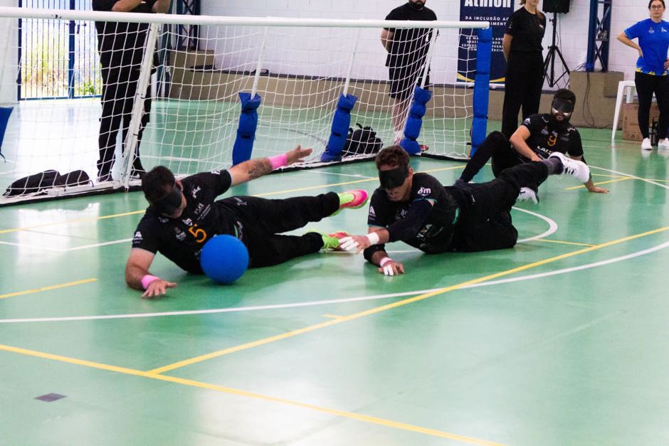 Equipe de goalball Instituto Athlon, de São José dos Campos