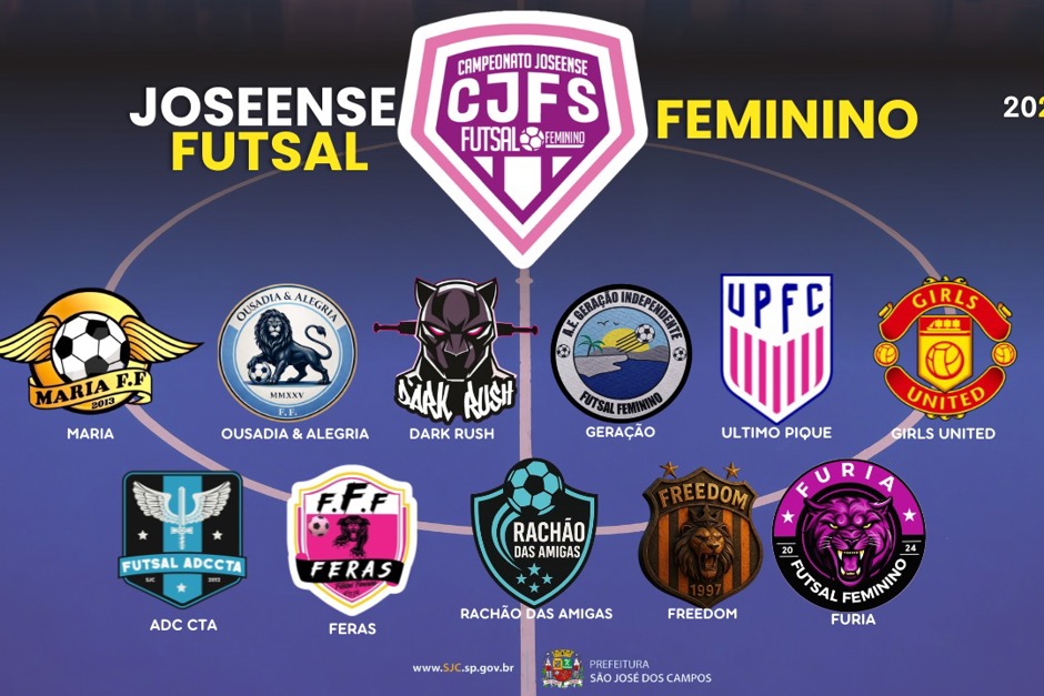 Inscrições abertas para os Campeonatos Joseenses de Futsal 2026 nas categorias Menores e Feminino